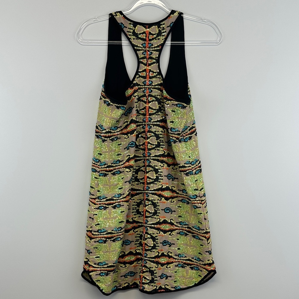 Rapsodia Sequin Kaleidoscope Print Racerback Tank Mini Dress XS - Picture 7 of 9